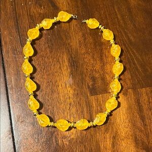Yellow Beaded Necklace